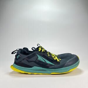 Altra Lone Peak 8 Black Green Outdoor Trail Running Shoes ALOA85NC043 Men’s Sz 9